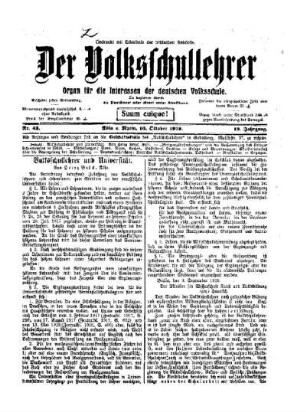 Volksschullehrer und Universität