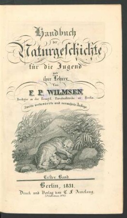 Bd. 1: [Saeugethiere und Voegel]
