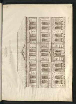 Entwurf zu einem Gesellschaftshaus. Fassade