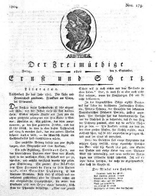 Nro. 179., Freitag den 7. September