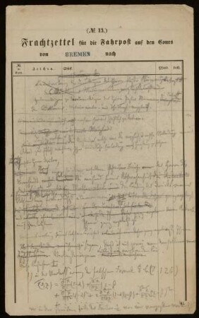 [Briefentwurf von B. Riemann an Unbekannt]