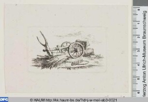 Geräte für die Ernte des Getreides und Korngarbe