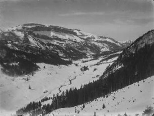 Gottesackerscharte : Blick durch das Kleinwalsertal