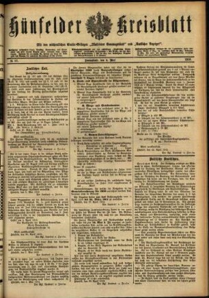 Ausgabe vom Samstag, den 04. Mai 1912.