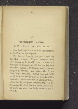 XII. Theologische Zauberer