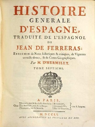 Histoire Générale D'Espagne, 7