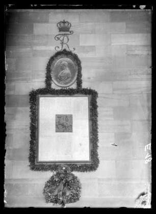 Ludwigsburg, Garnisonskirche, Gefallenen-Krieger-Gedenktafel