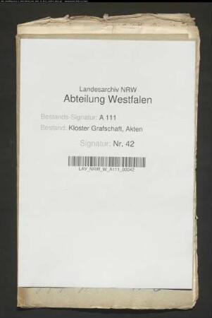 Langenstraße: Verzeichnisse der Einkünfte der Pastorat, sowie Nachlaßinventar eines Pastors