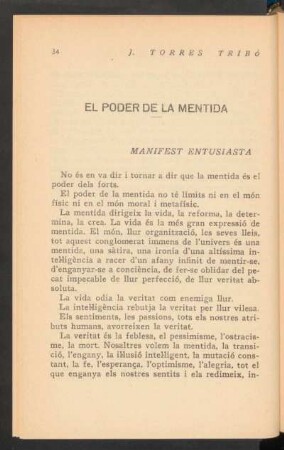 El poder de la mentida