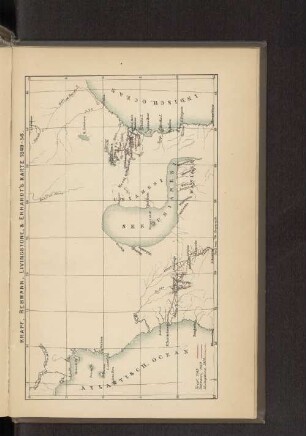 Krapf Rebmann, Livingstone & Erhardt's Karte 1849-56.