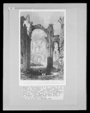 Wanderungen im Norden von England, Band 2 — Bildseite gegenüber Seite 48 — Lindisfarn Abbey, North Durham