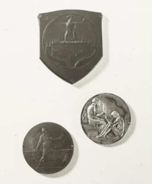 Plakette der Weltausstellung, Medaille, Bronzemedaille der Blumenausstellung Köln