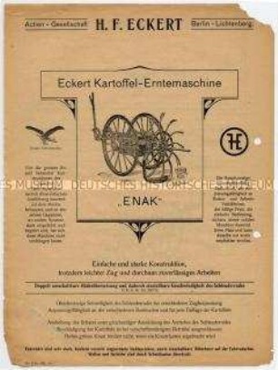 Eckert Kartoffel-Erntemaschine