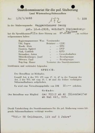 Waggershausen, Georg