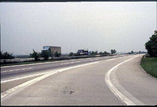 Einfahrt Ost zu Hauptfahrbahn Ost (Heidelberg Richtung Frankfurt)