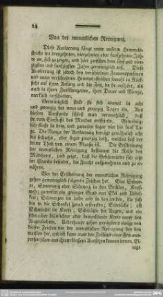 Von der monatlichen Reinigung