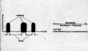 Betriebszeit und Pausenzeit (nach VDE)