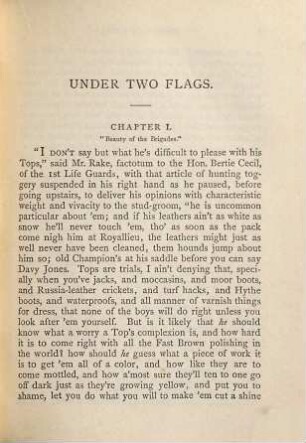 Under two flags : a novel ; in two volumes, Vol. I.