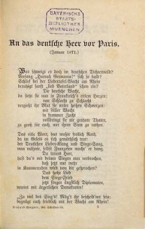 Gesammelte Schriften und Dichtungen, 9