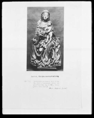 Sitzende Madonna mit Kind