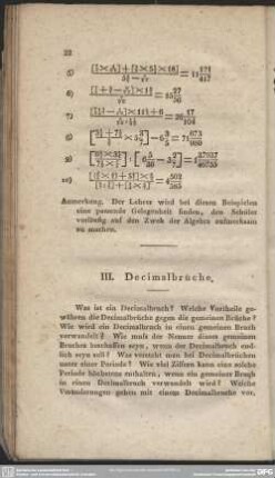 III. Decimalbrüche