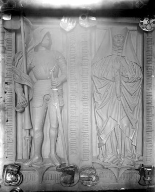 Doppelgrabstein des Ehepaars Hans von Schaumberg (verstorben 1501) und Brigitta von Schaumberg (verstorben 1501)