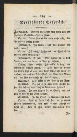 Dreizehntes Gespräch