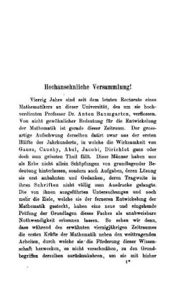 Hochansehnliche Versammlung! Grössen und Zahlen.