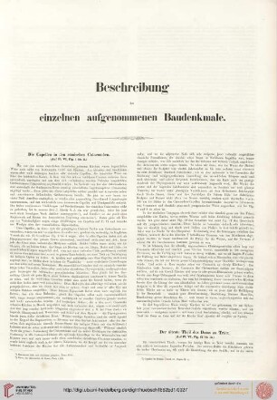 Beschreibung der einzeln aufgenommenen Baudenkmale