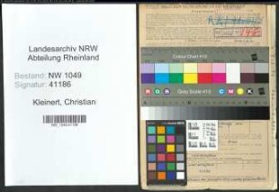 Entnazifizierung Christian Kleinert , geb. 03.09.1913 (Kaufmaennischer Angestellter)