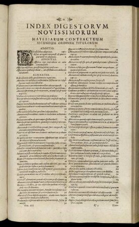 Index Digestorum Novissimorum [...]