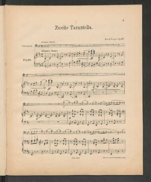 Zweite Tarantella. [Piano.]