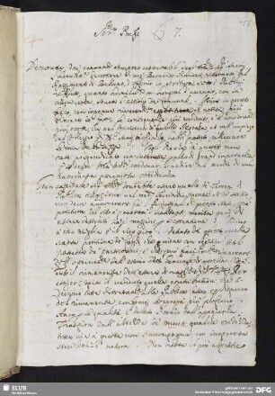 [Faszikel 4: Brief des Bernardo Trevisan an den Dogen von Venedig (Entwurf)]