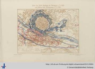 Plan der Stadt Freiburg im Breisgau v. J. 1913.
