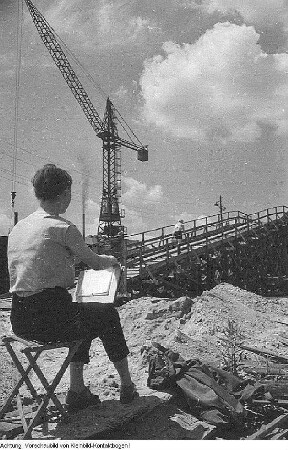 Dresden Striesen. Bau, Januar 1958 - Januar 1959