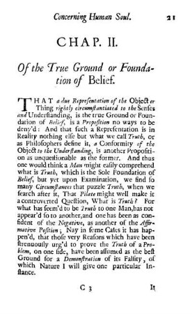 Chap. II. Of the True Ground or Foundation of Belief.