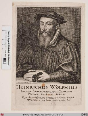 Bildnis Heinrich Wolf (Wolphius)