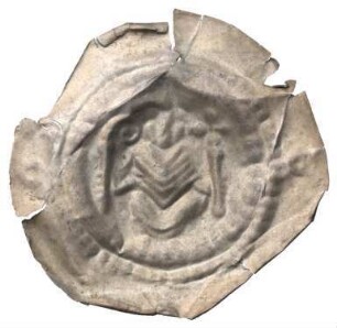 Fundmünze, Brakteat, um 1260 - 1270