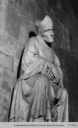 Grabmal des Bischofs Antonio d'Orso : Sitzfigur des Bischofs Antonio d'Orso