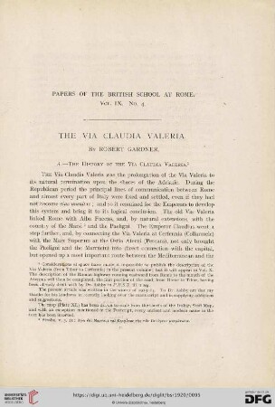 9: The Via Claudia Valeria