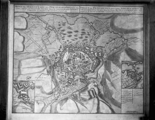 Mons, alter Stadtplan