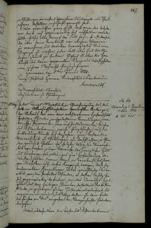 Ankauf der Sammlung des verstorbenen Professors Osiander.
