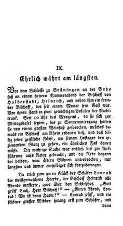 Ehrlich währt am längsten