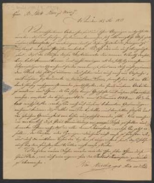 Brief an B. Schott's Söhne : 26.12.1827