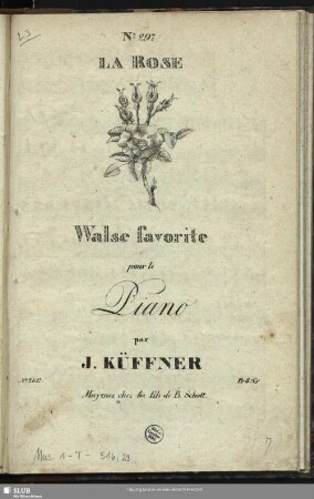 La Rose : Walse favorite pour le Piano