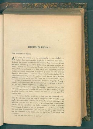 Poemas en prosa