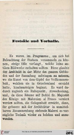 Festsäle und Vorhalle