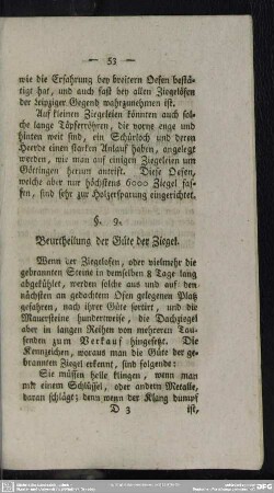 § 9. Beurtheilung der Güte der Ziegel
