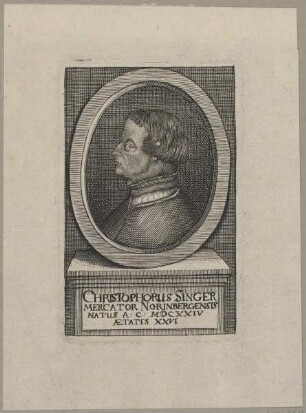 Bildnis des Christophorus Singer