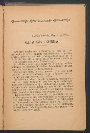 [I] Narraciones históricas
